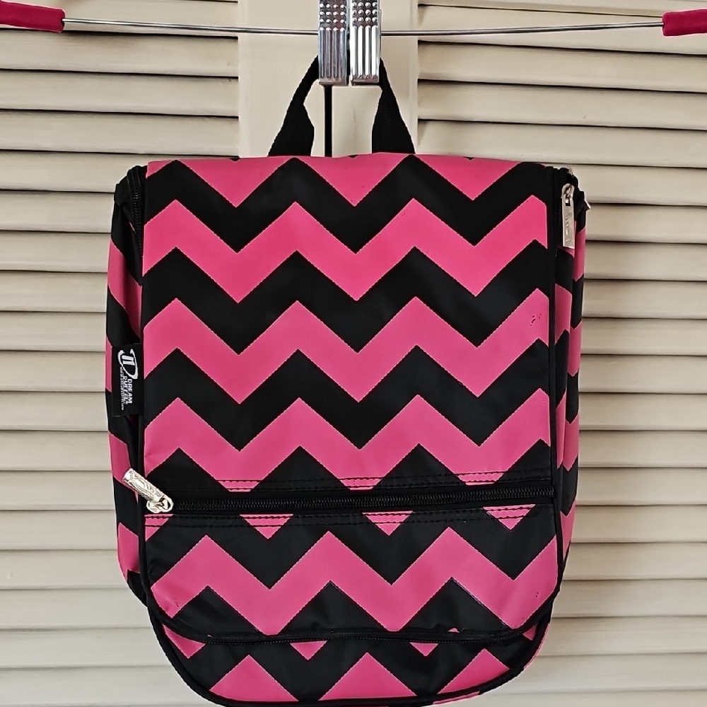 Pink and Black Chevron Women's Bag
